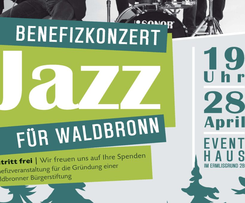 Jazz-Benefizkonzert am 28. April um 19:00 Uhr